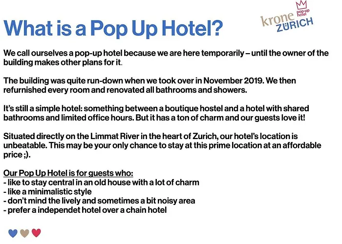 Pop Up Krone 2* Ζυρίχη